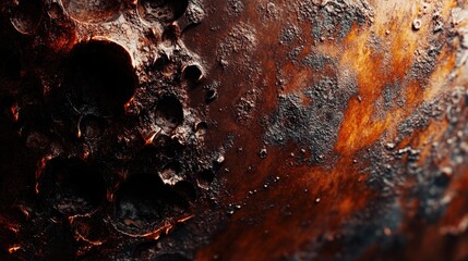 Poster - abstract background featuring rusted metal textures
