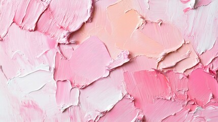 Poster - An abstract pastel pink background that serves as a versatile choice for wallpaper art prints and shapes featuring the rich texture of oil paint for added depth