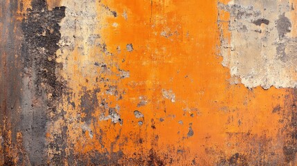 Poster - Abstract grunge background featuring an orange and rust texture