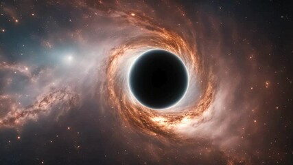 A mesmerizing view of the blackhole in space.