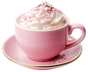 Wall Mural - PNG Pink hot cocoa background dessert cream.