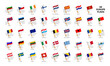© Julia Bilevych - Set of flags of European countries