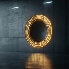 Aufkleber - Holographic Vault with a Gold Display