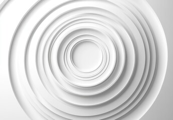 Wall Mural - White Circle Abstract.