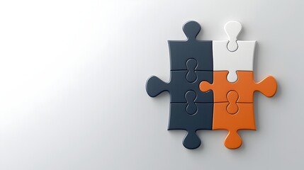 Poster - Pixel perfect icon of a puzzle piece seamlessly fitting into a larger piece symbolizing the of risk solutions and problem solving strategies