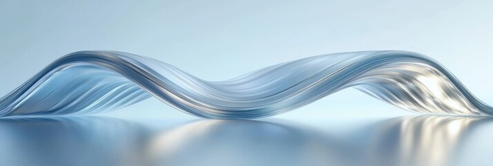 Poster - Abstract Flowing Curves in Soft Background