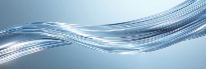 Poster - Abstract Flowing Curves with 3D Rendering Effects