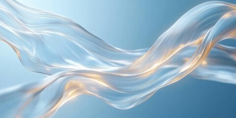 Poster - Elegant Flowing Lines in 3D Soft Curve Rendering