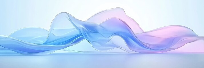 Poster - Elegant Flowing Gradient Layers in Soft Colors