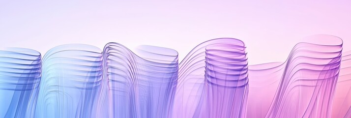 Poster - Elegant Flowing Gradient with Transparent Layers