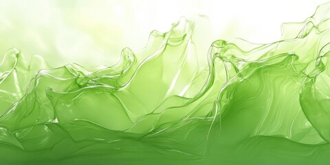 Poster - Transparent Green Layers for Creative Backgrounds