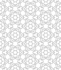 Poster - Islamic background with traditional style arabic. Seamless pattern for card, background, fabric or abstract design. Muslim ornament.