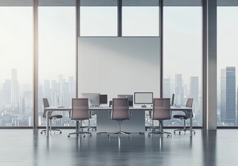 Wall Mural - Modern Office Mockup.