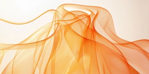 Poster - Ethereal Golden Transparent Fabric Design
