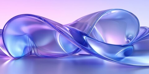 Poster - Ethereal Transparent Glass Gradient Background Design