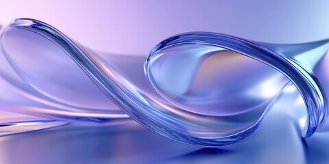 Poster - Elegant Transparent Glass with Soft Gradient Effects