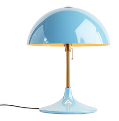 Wall Mural - PNG Modern desk lamp blue dome-shaped lampshade.