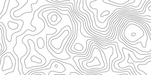 Topographic map background geographic line map with elevation assignments. Modern design with White background with topographic wavy pattern design.paper texture Imitation of a geographical map shades