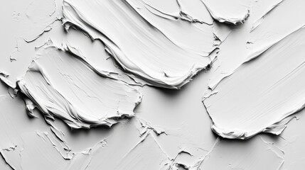 Poster - abstract monochrome background featuring textured brush strokes
