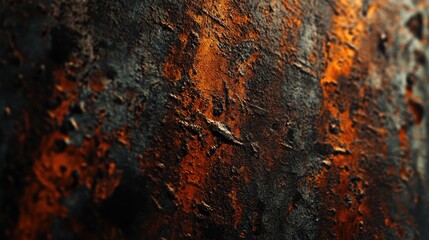 Poster - abstract background featuring rusted metal textures
