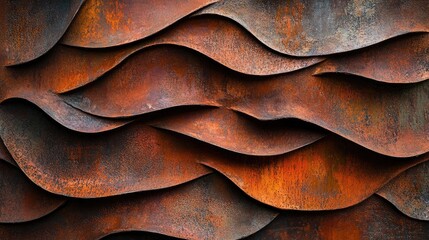 Poster - abstract background featuring rusted metal textures