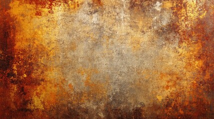 Poster - Abstract grunge background featuring an orange and rust texture