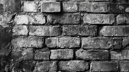 Poster - a dark textured brick wall suitable for use as a backdrop