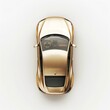 © MahmudulHassan - Golden car, top view isolated on white background