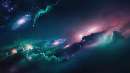 outer space science image of night sky & universe, stars, nebula, galaxy, milky way, astronomy, astr