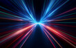 © YiuCheung - A black background with a radial burst of colorful lights, representing speed and motion.