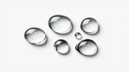 Poster - Water Droplets on Smooth Surface for Stock Photography
