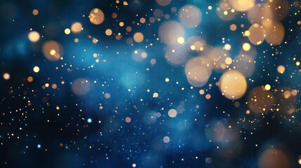 Poster - A vibrant abstract background featuring colorful bokeh and a starry effect.