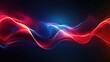 © Mehemmed - Abstract wavy glow in dark blue and red creates a vibrant background ideal for design. This abstract wavy glow offers versatile space for various design applications.