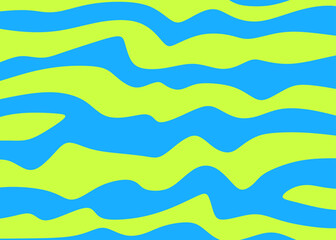 Poster - Abstract background with wavy lines pattern. Seamless Zebra skin pattern