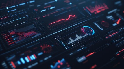 Poster - Business dashboard with generative AI applications in investment, project management, and data