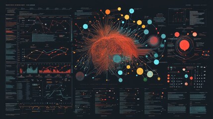 Poster - Infographic showing generative AI applications in project management, investment, and data analysis