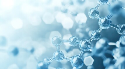 Aufkleber - A close-up of a DNA strand, illustrating molecular structures in a scientific context.