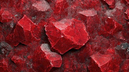 Sticker - Close up of a red mineral rock surface suitable for banners postcards and book illustrations crafted with specialized tools