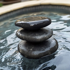 Aufkleber - Spa stones
