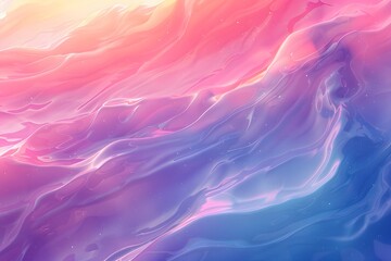 Poster - Dreamy Waves of Colorful Abstract Fluid Art