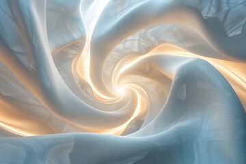 Poster - Ethereal Swirls of Light and Color in a Dreamlike Abstract Design