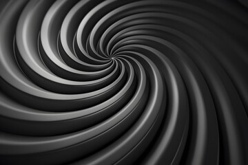 Poster - Mesmerizing Spiral Design in Shades of Black and Gray