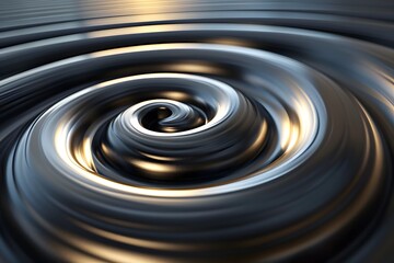 Poster - Mesmerizing Swirl of Liquid Metal in Motion