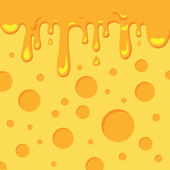 yellow cheese pattern with melted cheese