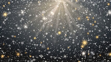 Wall Mural - sparkling stars and light