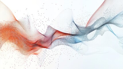Poster - A captivating abstract illustration of a stock market environment, featuring glowing lines and digital motifs that represent trading activities.