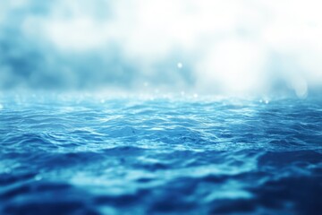 abstract background blue sea blurred