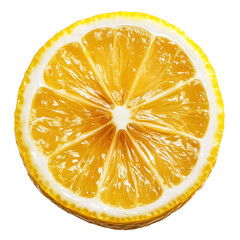 Aufkleber - Lemon slice isolated on white