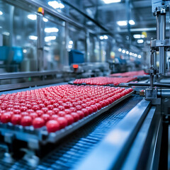 Poster - Production line in a food industry