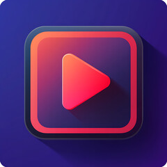 Poster - play button icon